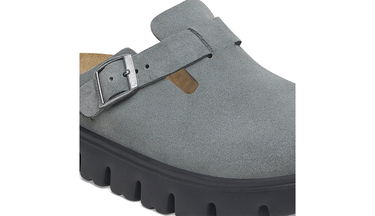 Tenisky a topánky Birkenstock Boston Chunky Suede Leather Narrow Fit Clog Šedá | 1029142, 6