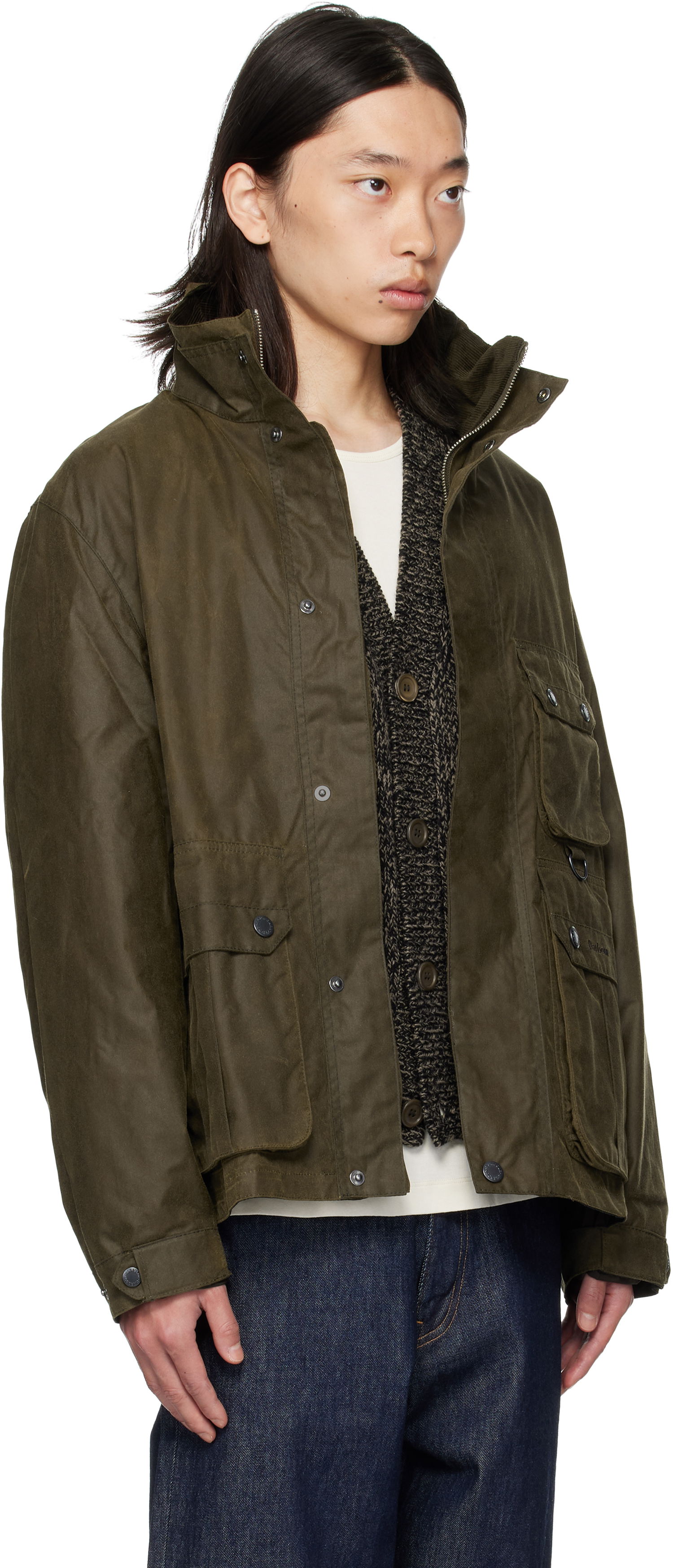 Bunda Barbour Barbour Re-Engineered Utility Bedale Waxed Jacket Zelené | MWX2483SN91, 1
