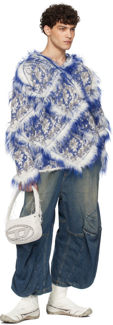 Sveter Diesel Furry Knit Sweater Modrá | A16935-0ABDM-96P, 3