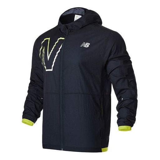 Vetrovka New Balance Printed Sports Jacket Navy | MJ01238-SYE