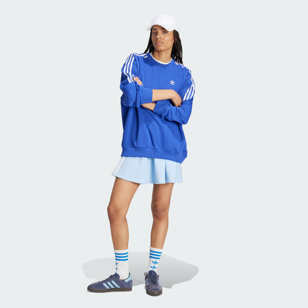 3-Stripes Oversized Crew