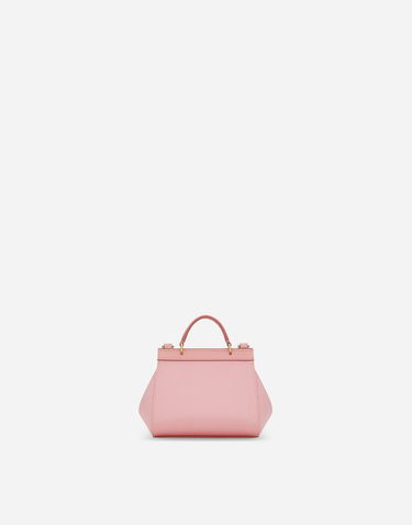 Kabelka Dolce & Gabbana Dolce & Gabbana Mini Sicily Leather Handbag with Crystals Ružová | EB0003AB00080400, 2
