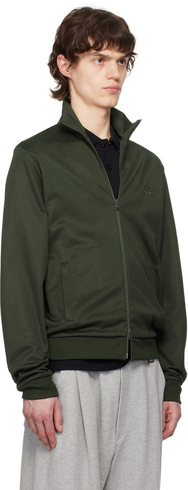 Vetrovka Fred Perry Fred Perry Tricot Track Jacket Zelené | J7826, 1