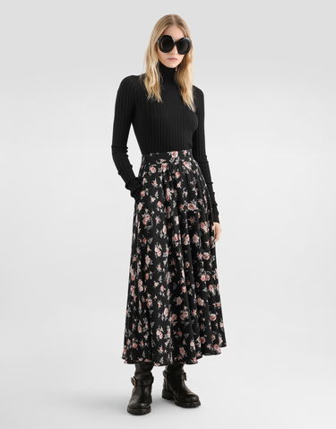 Sveter Dolce & Gabbana Dolce & Gabbana Ribbed Wool Zip Turtleneck Pullover Čierna | FXW61TJDVE7N0000, 1