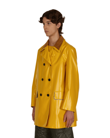 Kabáty Maison Margiela Coated Cotton Double Breasted Raincoat Žltá | S50AM0516S53549 174, 2