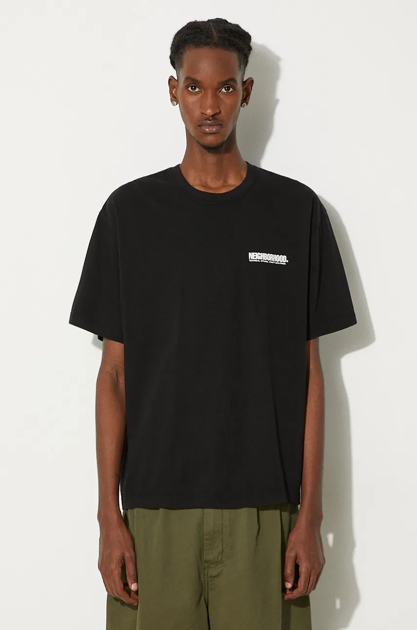 Tričko Neighborhood Tee SS-9 Print T-Shirt Čierna | 241PCNH.ST09, 0