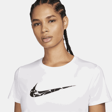 Tričko Nike Dri-FIT One Swoosh Short Sleeve Running T-Shirt Biela | FN2618-100, 2