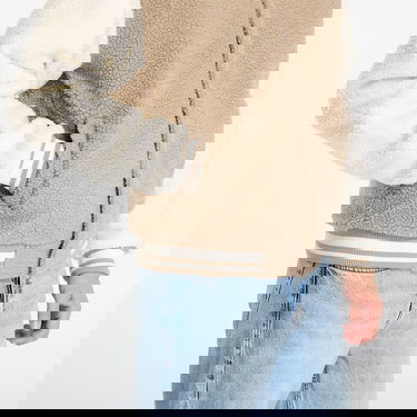 Bomber bunda Urban Classics Teddy College Jacket Dark Taupe Béžová | TB7943-01279, 2