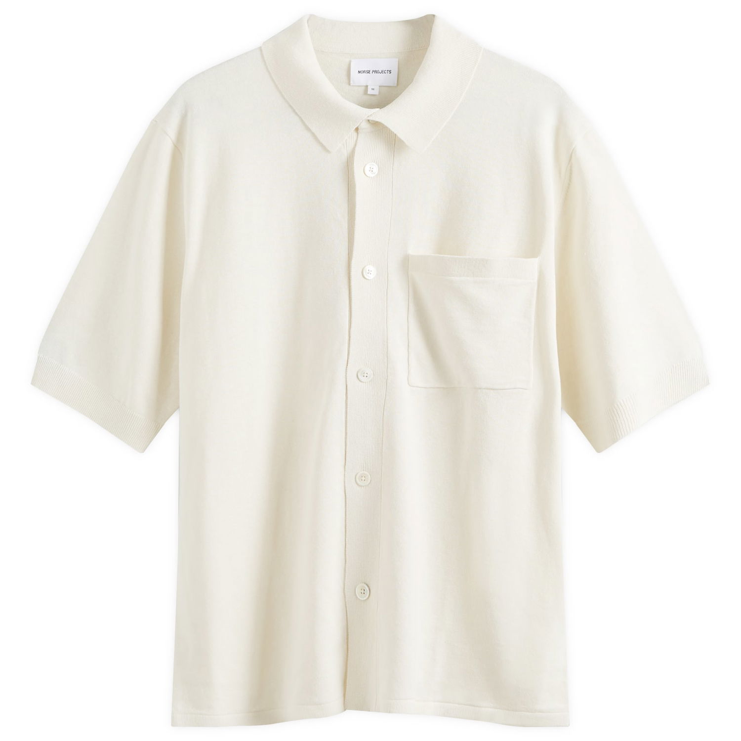 Polo tričko NORSE PROJECTS Rollo Full Button Knit Polo Biela | N45-0572-0219, 0