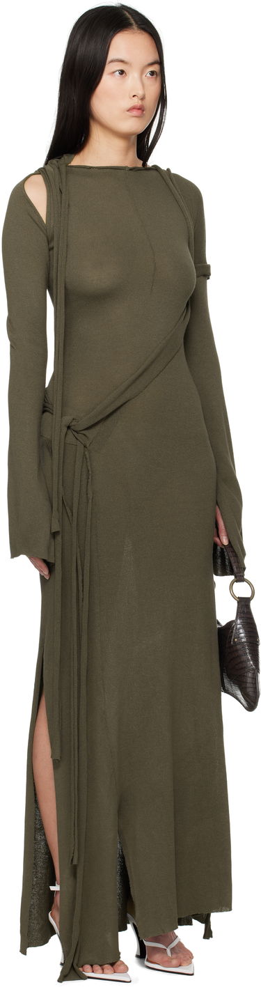 Šaty Ottolinger Ottolinger Deconstructed Long Sleeve Maxi Dress Zelené | 10550050601, 1