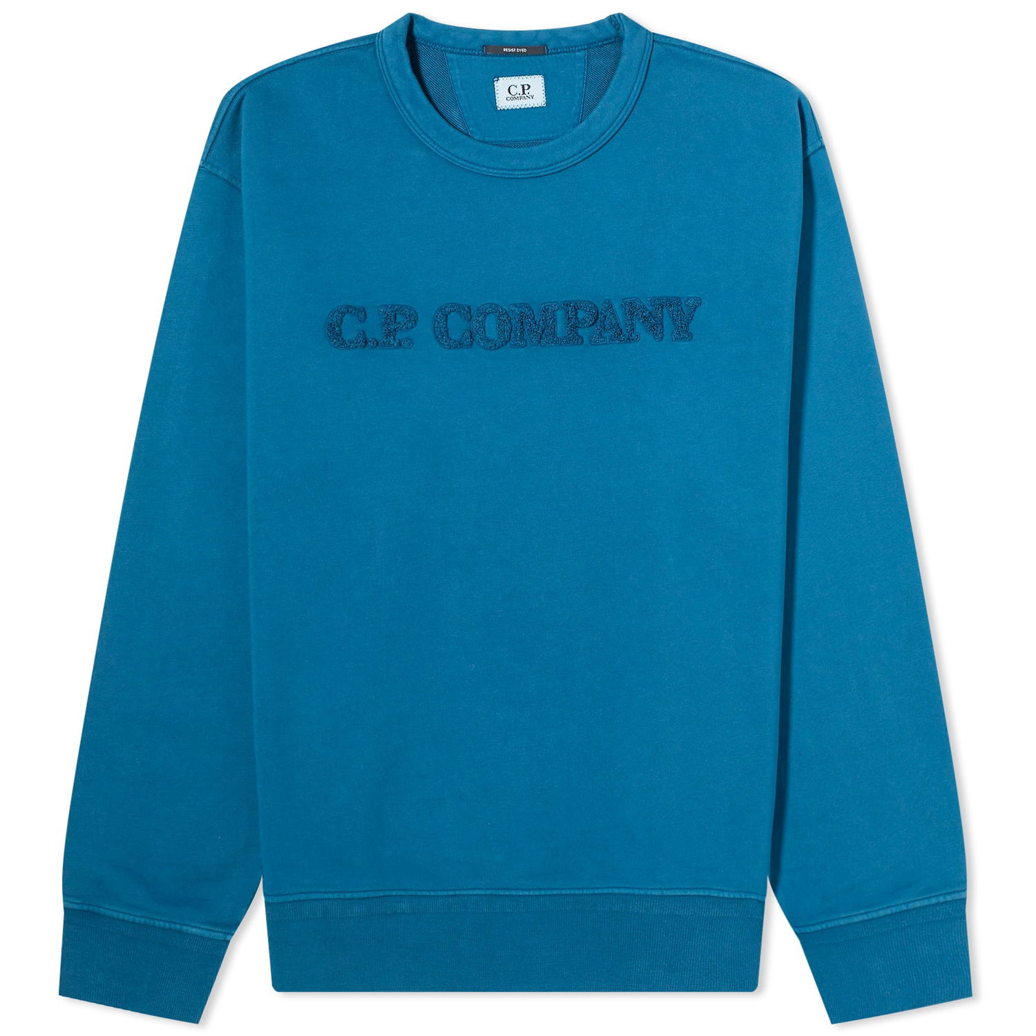 Mikina C.P. Company Cotton Diagonal Fleece Logo Sweatshirt Modrá | CMSS096A-110044R-848, 0