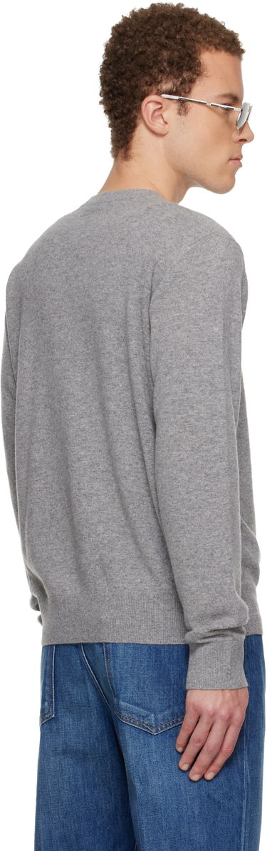 Sveter Givenchy Wool & Cashmere Embroidered Sweater Šedá | BM90W94YP3055, 2