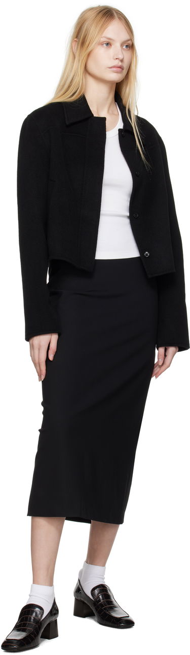 Bunda Loulou de Saison Loulou de Saison Zhanna Wool Jacket Čierna | ZHANNA, 3