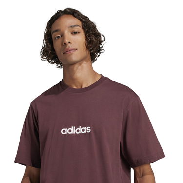 Tričko adidas Performance Linear T-Shirt Vínová | JE8998, 4