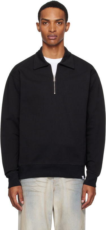 Mikina NORSE PROJECTS Ketel Relaxed Half Zip Sweatshirt Čierna | N20-1381, 0