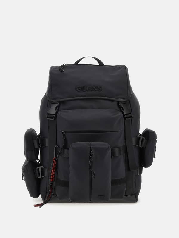 Batoh GUESS Multifunctional Eco Nylon Backpack Čierna | HMMUCEP4174, 0