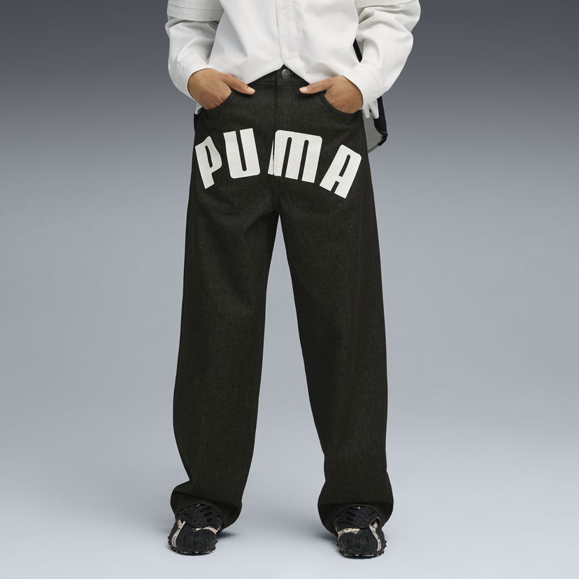 Džínsy Puma A$AP ROCKY Wide Leg Printed Denim Pants Čierna | 633396_01