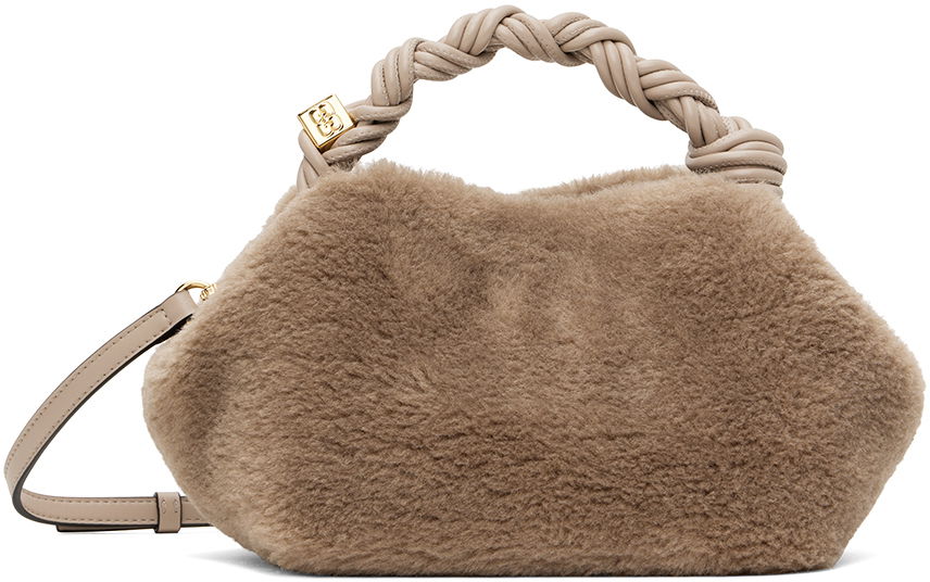 Kabelka GANNI GANNI Small Bou Faux Fur Shoulder Bag Béžová | A5378, 0