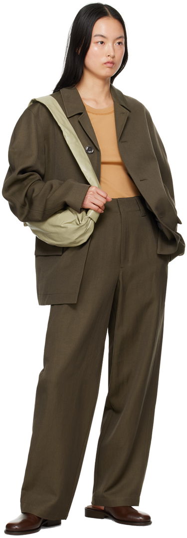 Nohavice LEMAIRE Lemaire Maxi Trousers Zelené | PA1083 LF1252, 3