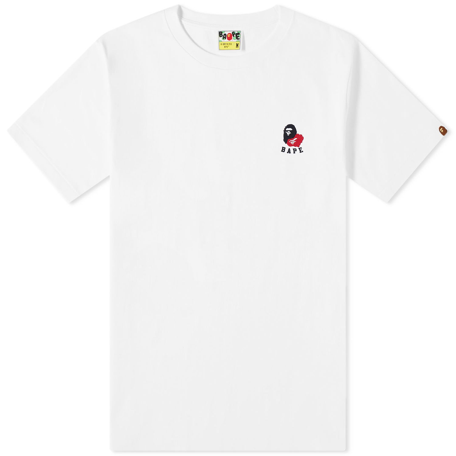 Tričko BAPE A Bathing Ape Ape Head 2 Point T-Shirt Biela | 001TEK301301M-WHT, 0