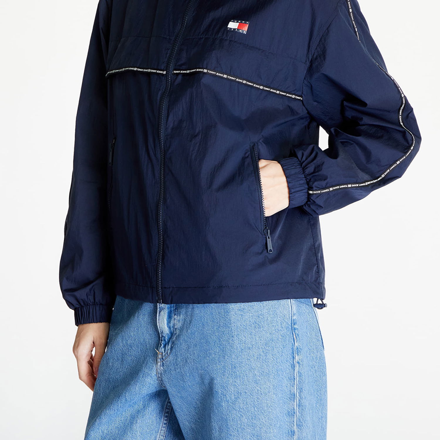 Vetrovka Tommy Hilfiger Chicago Tape Windbreaker Dark Night Navy Navy | DW0DW17753 C1G, 1