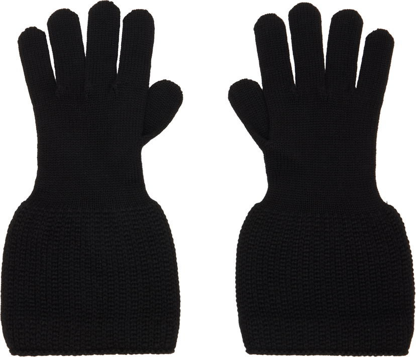 Rukavice Yohji Yamamoto YOHJI YAMAMOTO Knitted Gloves Čierna | HL-W04-160