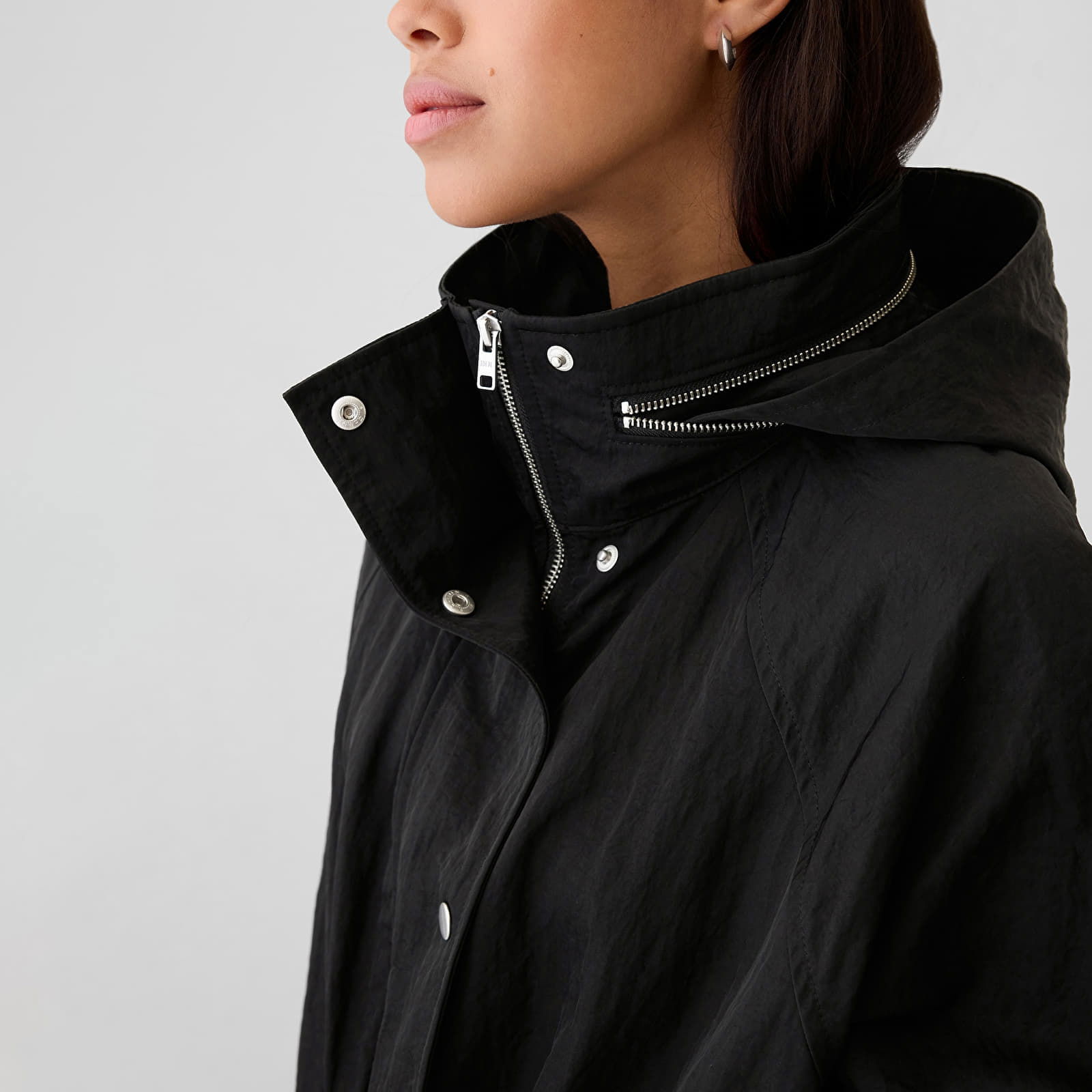 Jacket Nylon Parka Black M