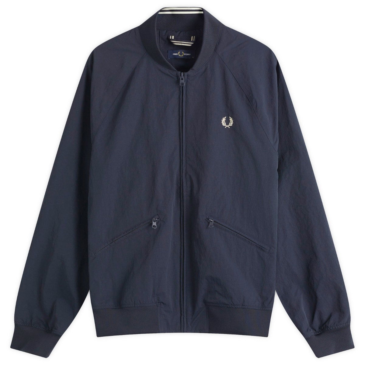 Bomber bunda Fred Perry Fred Perry Men's Textured Tennis Bomber Jacket Navy | J9039-608, 0