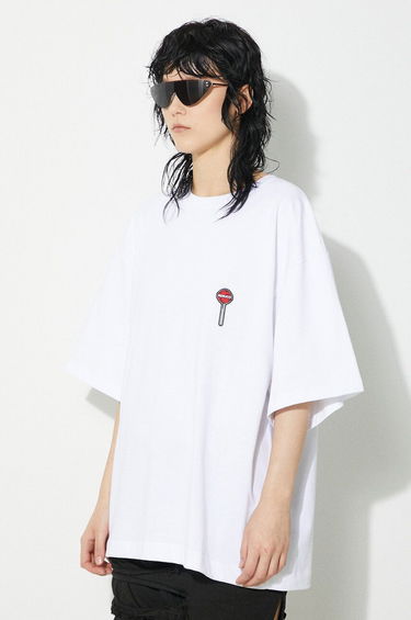Tričko Fiorucci Fiorucci Lollipop Patch Boxy T-Shirt Biela | M01FPTSH103CJ01WH03, 3