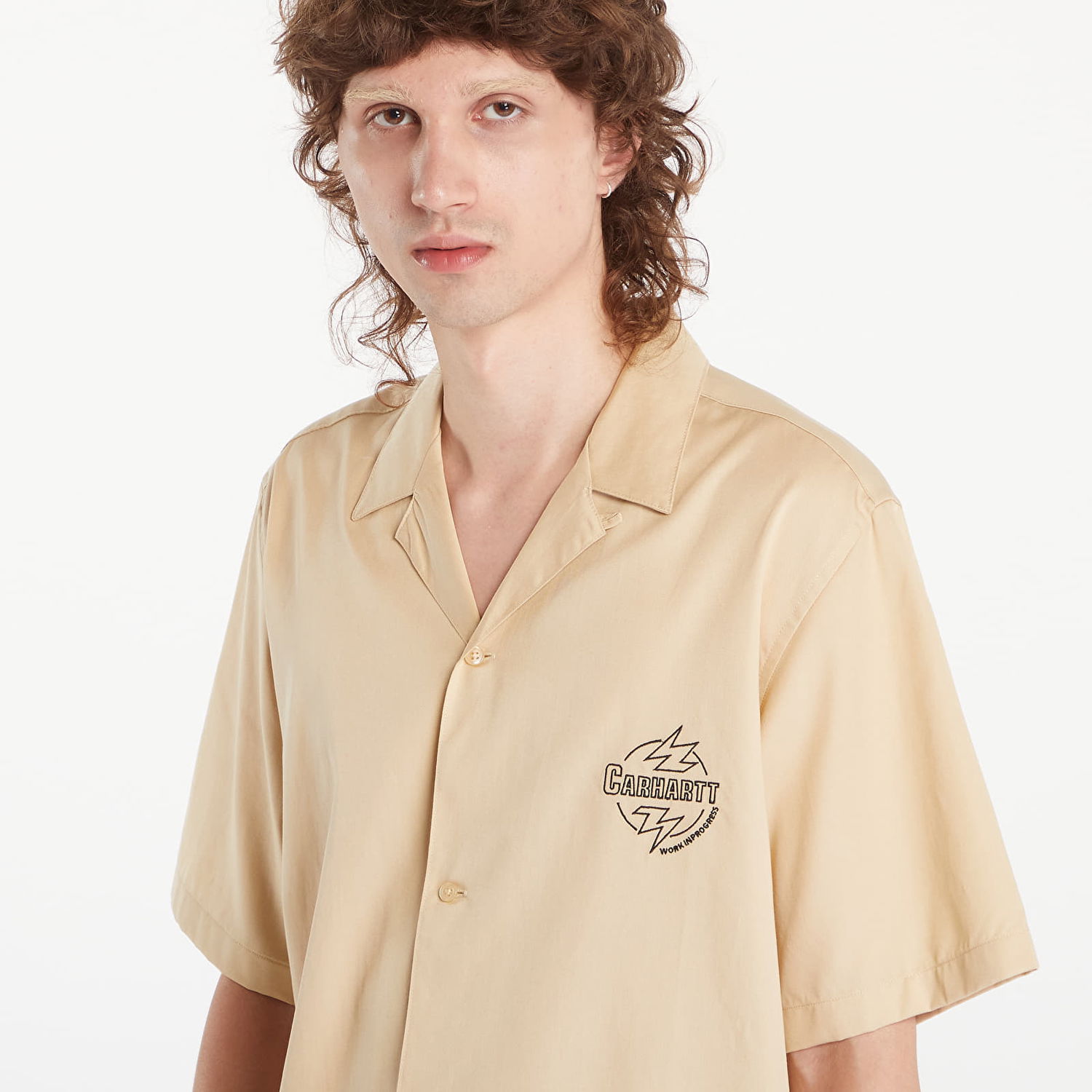 Košeľa Carhartt WIP Short Sleeve Ablaze Shirt UNISEX Béžová | I033690.2BKXX, 1