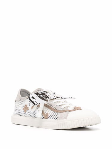 Tenisky a topánky Off-White New Low Vulcanized Meshnet "White Beige" Biela | OMIA213S21MAT0010161, 1