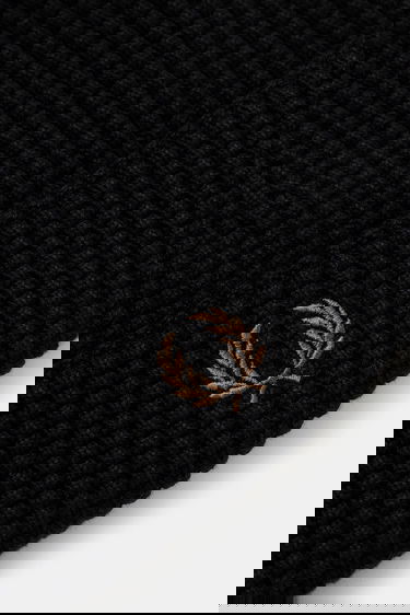 Kulicha Fred Perry Fred Perry Waffle Beanie Čierna | C1137 102, 4
