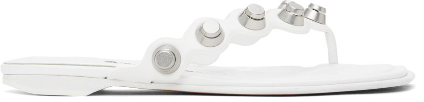 Tenisky a topánky Alexander Wang Alexander Wang Rexa Thong Flat Sandals Biela | 30225S008