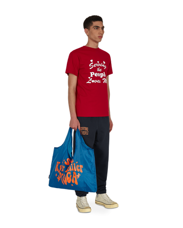 Tote bag Serving the People Kyle Miller Yoga Packable Tote Bag Navy | STPS21KYLETOTE 005, 4