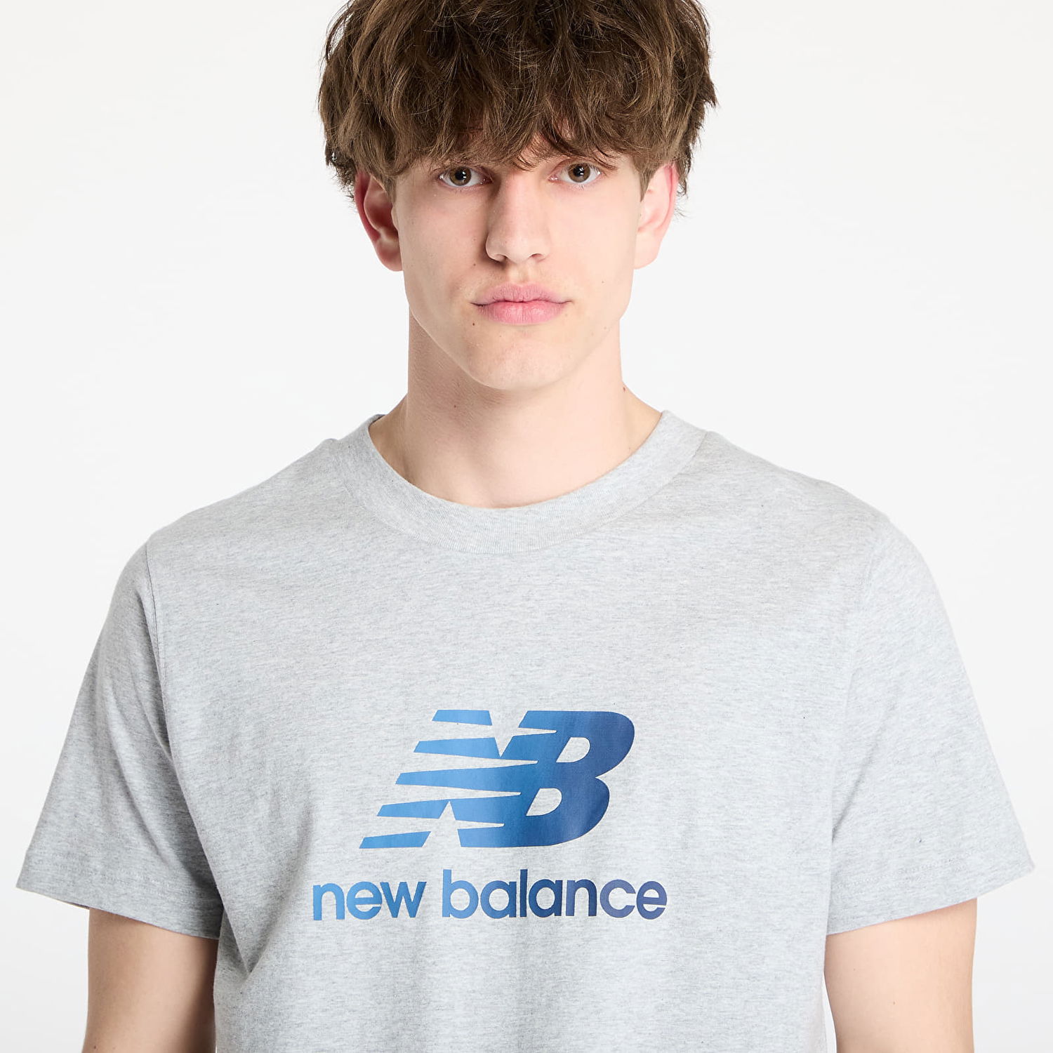 Tričko New Balance Men's T-Shirt MT51503AG Šedá | NBMT51503AG, 1