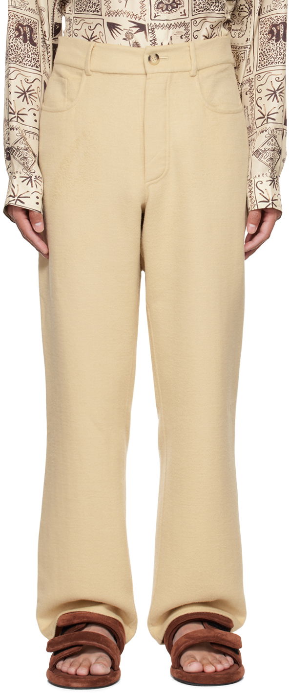 Nohavice Nanushka Savi Baggy Trousers Béžová | NM22PFPA01372, 0