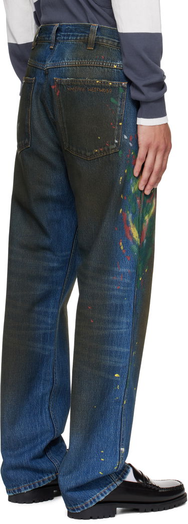 Džínsy Vivienne Westwood Vivienne Westwood Ranch Paint Splatter Jeans Modrá | 3902000N-W0161-, 2