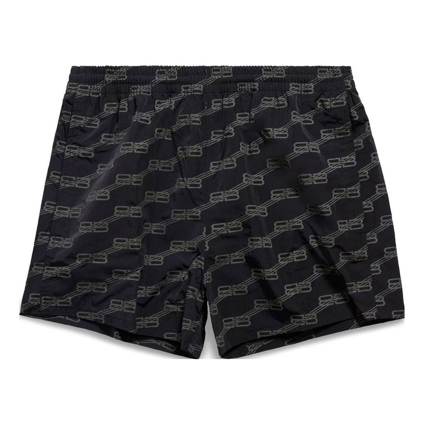 Šortky Balenciaga Logo Print Swim Shorts Čierna | 6983194C0B21062