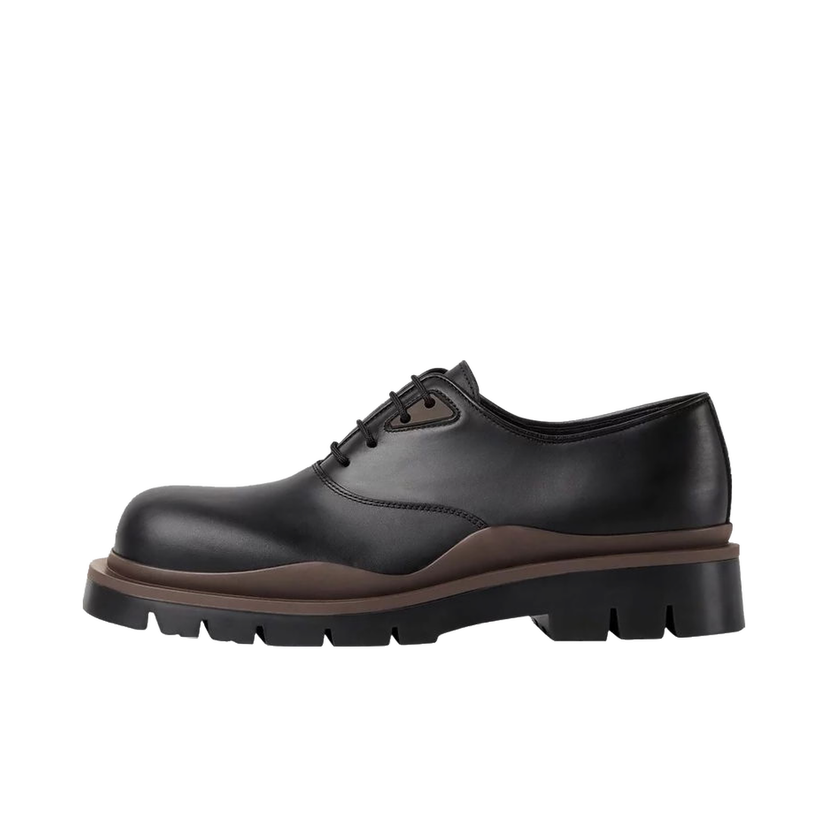 Tenisky a topánky Bottega Veneta Tire Lace Up Leather Shoes Čierna | 667073VBS501314