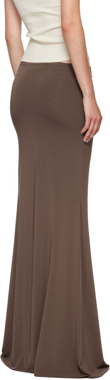 Sukňa AMIRI AMIRI Logo Chain Maxi Skirt Hnedá | AWSKCA1022, 2