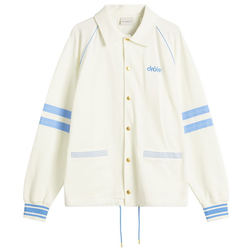 Vetrovka Drôle de Monsieur Drôle de Monsieur Pique Lightweight Jacket Biela | G-JT227-CO162-OW