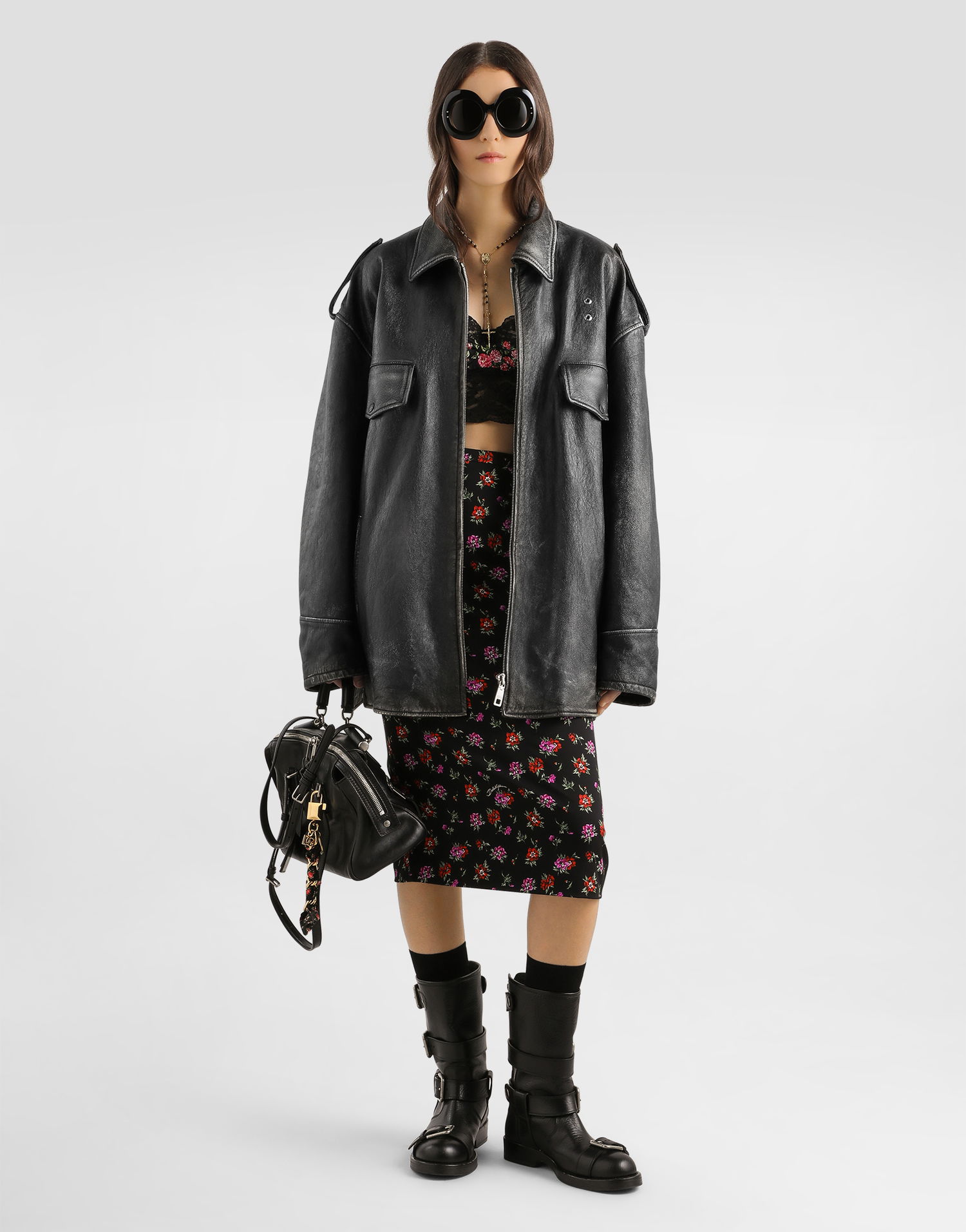 Sukňa Dolce & Gabbana Dolce & Gabbana Floral-print Straight Skirt Rôznofarebný | F4DBNTFSA8EHN5XS, 1