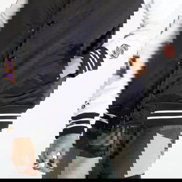 Bomber bunda Mitchell & Ness Team Origins Varsity Satin Los Angeles Lakers Jacket Čierna | OJBF4854-LALYYPPPBKWH, 2