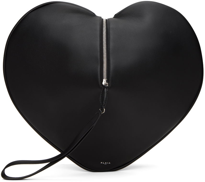 Kabelka Alaïa Leather Heart Shaped Pouch Čierna | AA1P023CA230, 0