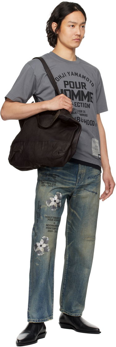 Tote bag Yohji Yamamoto YOHJI YAMAMOTO Horse Double Handle Leather Tote Čierna | HP-I01-770, 3