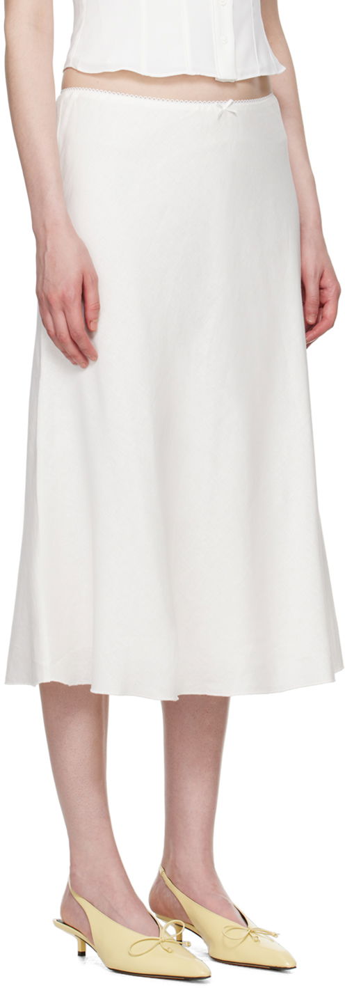 Sukňa GUIZIO Guizio Paloma Midi Skirt Biela | P24313W085, 1