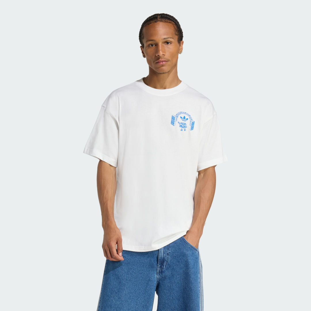 Tričko adidas Performance Music Fests Graphic Tee Biela | KQ9955, 0