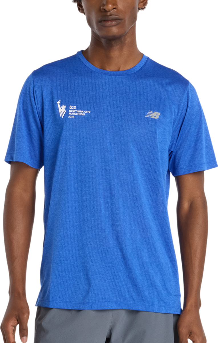 Tričko New Balance New Balance NYC Marathon Athletics T-Shirt Modrá | mt53253m-bea
