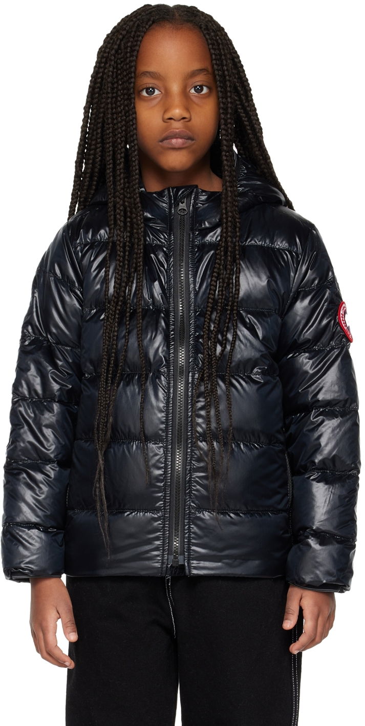 Prešívaná bunda Canada Goose Kids' Crofton Hooded Puffer Jacket Čierna | 5460K, 0