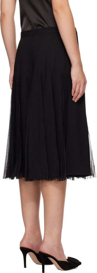 Sukňa GUIZIO Guizio Gibson Chiffon Pleated Midi Skirt Čierna | H24305W115, 2